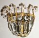 Kristall LÜster Bleikristall Wandlampe Antik Korb Leuchter Lampe Um 1930 Iii Antike Originale vor 1945 Bild 3