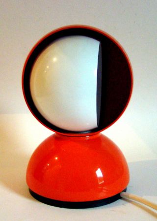 Artemide Eclisse Lampe Leuchte Orange Designklassiker Vico Magistretti Neuw.  Top Bild