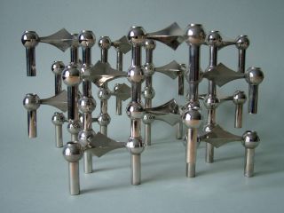 16x Kerzenständer Nagel S22 Quist Eames Space Age Candleholder Top Bild