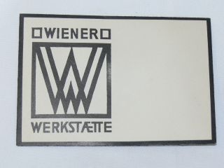Ww Wiener Werkstätte Originaler Umschlag Mit Piktogramm,  Um 1920 Bild