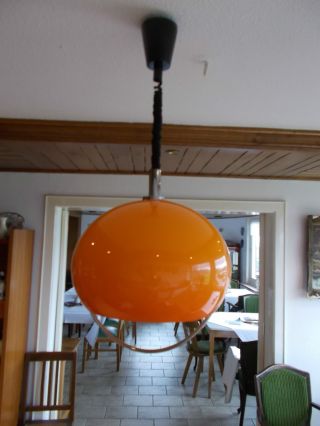 Deckenlampe Deckenleuchte Küchenlampe Zuglampe Orange Wofi Wortmann & Filz 70er Bild