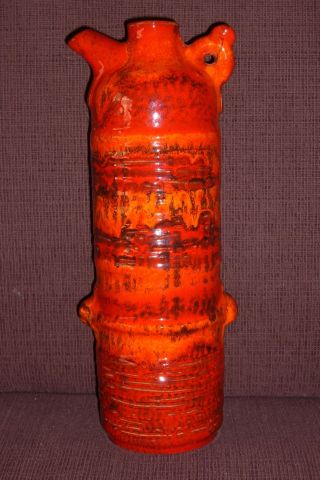 Ruscha Krug Flasche Vase Fat Lava Rocket Gerda Heuckeroth Mod.  Nr.  806 Bild