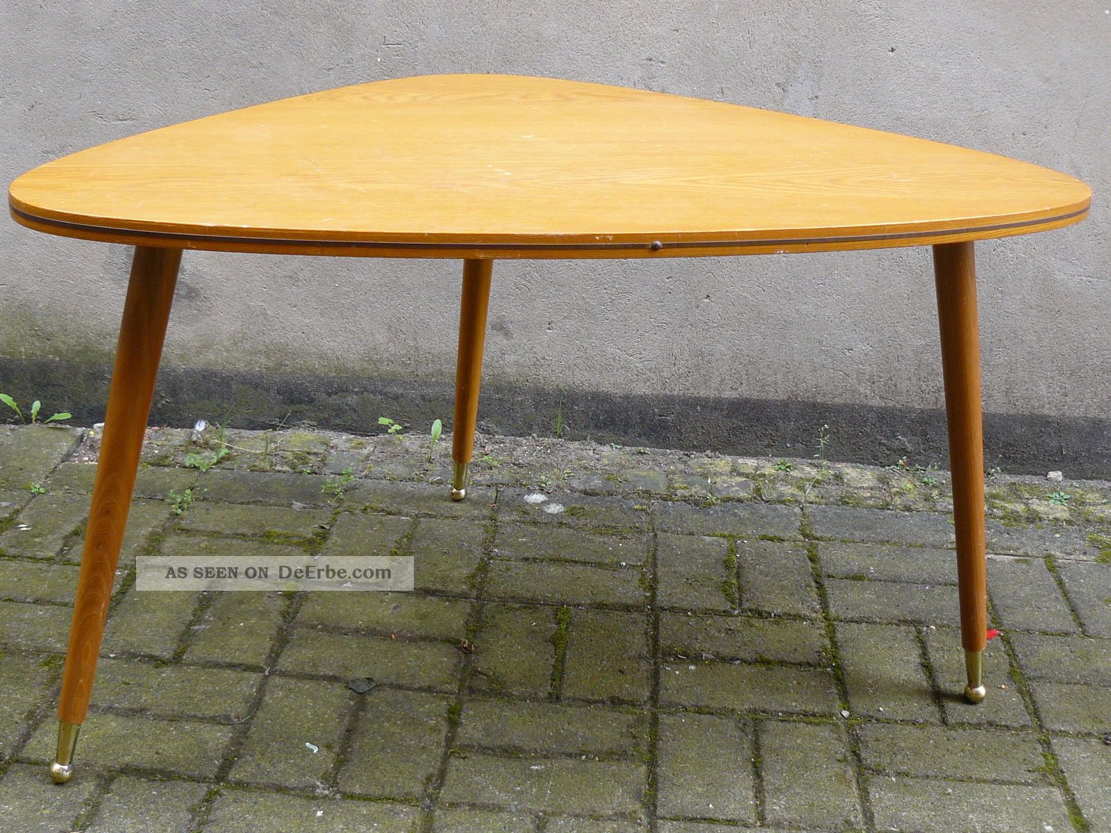 Nierentisch Ilse MÖbel Couchtisch Eiche 50er Jahre Vintage