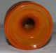Kleine Murano Vase Überfangglas Orange Schwarz Ca.  780 Gramm Schwer 1960-1969 Bild 5