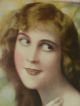 Nostalgie Dame Mädchen Porträt Shabby Chic Vintage Druck Ungerahmt 1890-1919, Jugendstil Bild 1