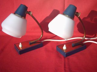 Paar Rockabilly Bedside Lamps,  50 ' Er Jahre,  Tischlampe,  Vintage,  Mid Century Bild