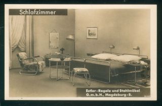 Postkarte Estler Stahlrohr Möbel Ca 1930 - Magdeburg - - Bauhaus Bild