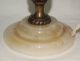 Alte Stehlampe Tischlampe - 20er/30er Jahre - Bronze Mit Onyx Fuß 1890-1919, Jugendstil Bild 3