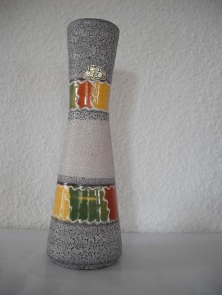 Bay Keramik Vase Bodo Mans Design 50er 60er Jahre Bild