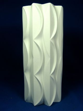 70´s Pop Art Werner Uhl Design Scherzer Relief Porcelain Vase 515 - 3 24,  5 Cm Bild