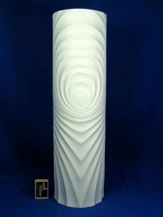 70´s Pop Art Werner Uhl Design Scherzer Relief Porcelain Vase 496 - 4 49 Cm Bild