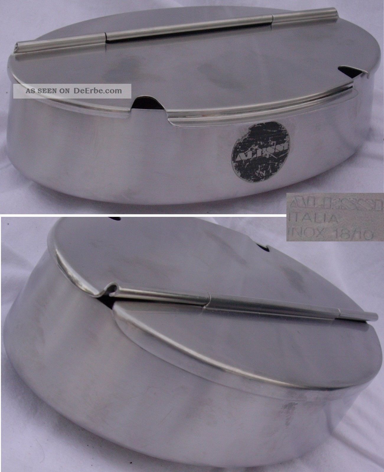 Alessi 50 Zuckerdose Oval Sugar Box Sottsass Ufficio Tecnico Alfra