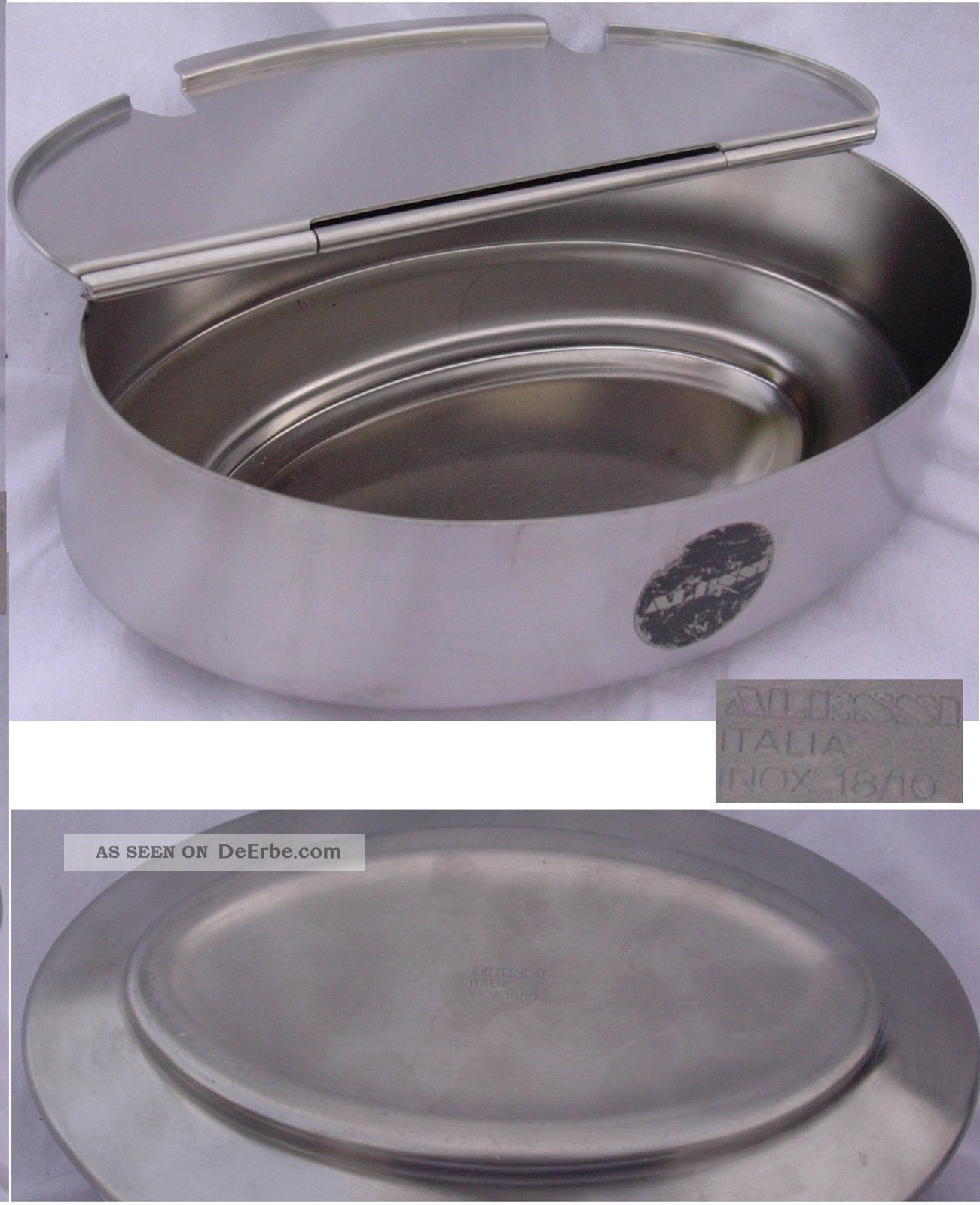 Alessi 50 Zuckerdose Oval Sugar Box Sottsass Ufficio Tecnico Alfra