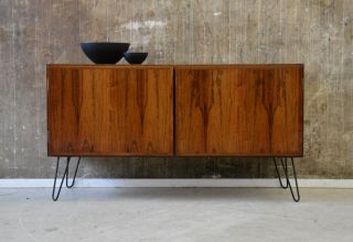 60er Omann Jun Palisander Sideboard Kommode Danish Modern 60s Rosewood Cabinet Bild