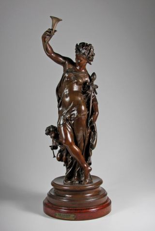 Mathurin Moreau Der Tanz 60cm Skulptur Um 1880 Frankreich Figur Art Nouveau Bild
