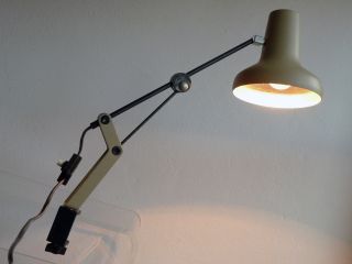 50er 60er Architektenlampe Arbeitsleuchte Klemmlampe Tischlampe 50s 60s Bild