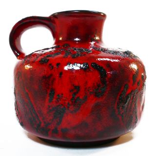 West German Pottery Fat Lava Vase • Gräflich Ortenburg • Bild