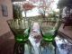 2 Taschentuchvasen Glas Glasvasen Vasen Grün Mundgeblasen Mit Abriss 1960-1969 Bild 1
