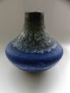 Vase Carstens Atelier Form 200 Blau Gerda Heuckeroth Wgp Ceramic Blue Fat Lava 1960-1969 Bild 3