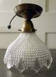 Traumhafte Jugendstil Lampe Deckenlampe,  Glas Messing,  Frankreich Um 1900 1890-1919, Jugendstil Bild 1