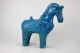 Vintage Mid Century Bitossi Rimini Blue Pferd Horse Cavallo Aldo Londi Italy 60s 1960-1969 Bild 1