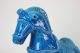 Vintage Mid Century Bitossi Rimini Blue Pferd Horse Cavallo Aldo Londi Italy 60s 1960-1969 Bild 2