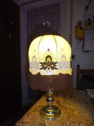 Lampenschirm (für) Tischlampe,  Retro,  70er Jahre,  Vintage,  Sehr Gut Erhalten Bild