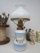 Biedermeier Jugendstil Porzellan Petroleumlampe Shabby Jeanne 1890-1919, Jugendstil Bild 1