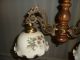 Deckenlampe Lampe Messing Und Holz Wohnzimmerlampe Alt Antik Hängelampe Rarität Gefertigt nach 1945 Bild 1