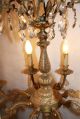 Frankreich Prächtiger Kristall Kronleuchter 6,  8 Kg.  Messing Lüster Lampe Antik Antike Originale vor 1945 Bild 2