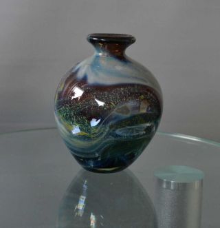 Handmade Vase Murano Signiert Bild
