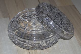 Kristall Glas Zucker Dose - Schale - Schüssel - Kristallglas Bild