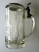 Um 1900 Glaskrug Bierkrug Glas Brau Stern Zeichen 0,  45 Liter Alte Berufe Bild 4