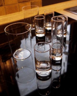 Jena Glas,  Saftglas,  Schnapsstamper. Bild