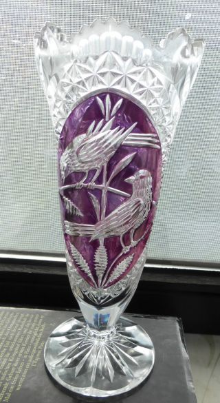 Kristall Vase - 26cm - Bleikristall Geschliffen Bild
