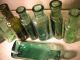 8 Alte Flaschen,  Kolonialwarenladen Um Ca 1900 Glas & Kristall Bild 4