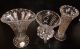 3x Kleine ältere Kristallvase Vase Zur Deko Oder Kleine Blumensträuße Kristall Bild 1