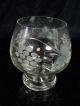 6 - Tlg.  Glas Bowle Service Weinlaub Trauben Gravur Bowlegefäß Mit Deckel Gläser Glas & Kristall Bild 3