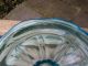 Wunderschöner,  Alter Leuchter Aus Pressglas,  Aquablau Sammlerglas Bild 2