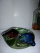 Aschenbecher Murano Glas 3 - Farbig Rot Blau Grün,  Klarglas Plan Geschliffen Glas & Kristall Bild 1