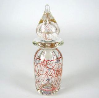 Vera Walther Glas Parfum - Flakon Label Glass Perfume Bottle Handmade, Bild