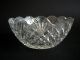 Kristall Glas Schale Dm.  14 Cm Tiefenschliff Fächerschliff Ananasschliff Um 1900 Sammlerglas Bild 1