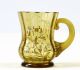 Bowle - Glas Fritz Heckert Antikbraun Emailmalerei Schnapsglas Becher Um 1900 Glas & Kristall Bild 1