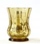 Bowle - Glas Fritz Heckert Antikbraun Emailmalerei Schnapsglas Becher Um 1900 Glas & Kristall Bild 2