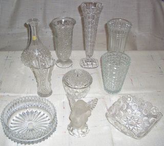 Konv.  Bleikristall Glas Vasen,  Engel,  Schüssel Siehe Bitte Fotos U.  Beschreibung Bild