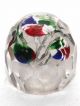 Prismisches Glas Paperweight Mit Glasblumen 560 Gramm 75 Mm Murano? Dekorglas Bild 1