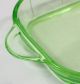 SchÖne Uran Press Glass Anbiete Butter Schale - Art Deco Jugendstil Sammlerglas Bild 6