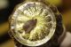 Deco Blumenvase Bauch Vase 11cm Glas Gold Rot Muschel Dekor Handwerk Antik Dekorglas Bild 7