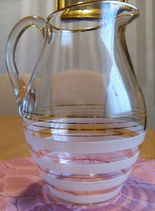 Schöner Großer Alter Kristall - Glaskrug,  1,  75 Liter Top - Bild