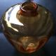 Große Schwere Edel Glasvase Vase Glas Rarität 70er J.  Dunkel Gelb 21x17cm 1,  5 Kg Sammlerglas Bild 1